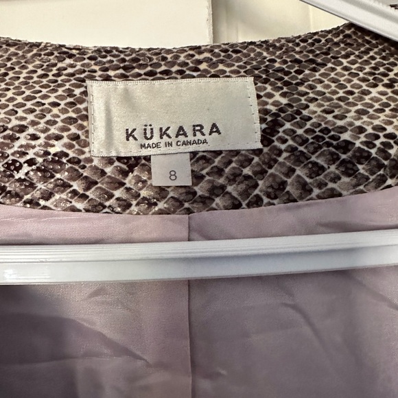 1980 kukara women's snakeskin blazer with matching pants - Picture 3 of 13